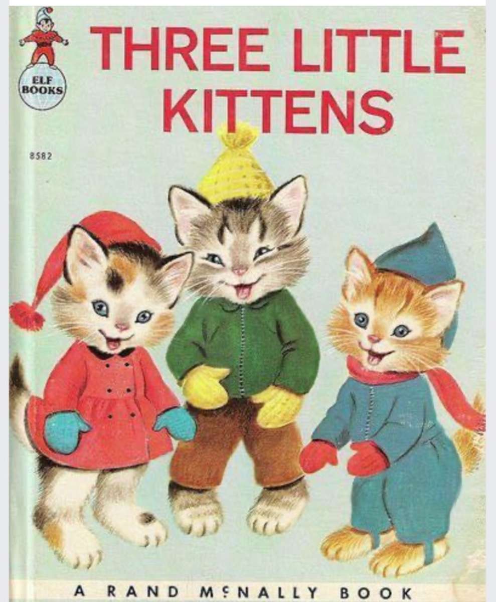 Boek met drie kleine katjes legpuzzel online