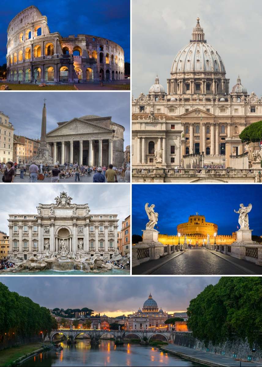 Roma viaje rompecabezas en línea