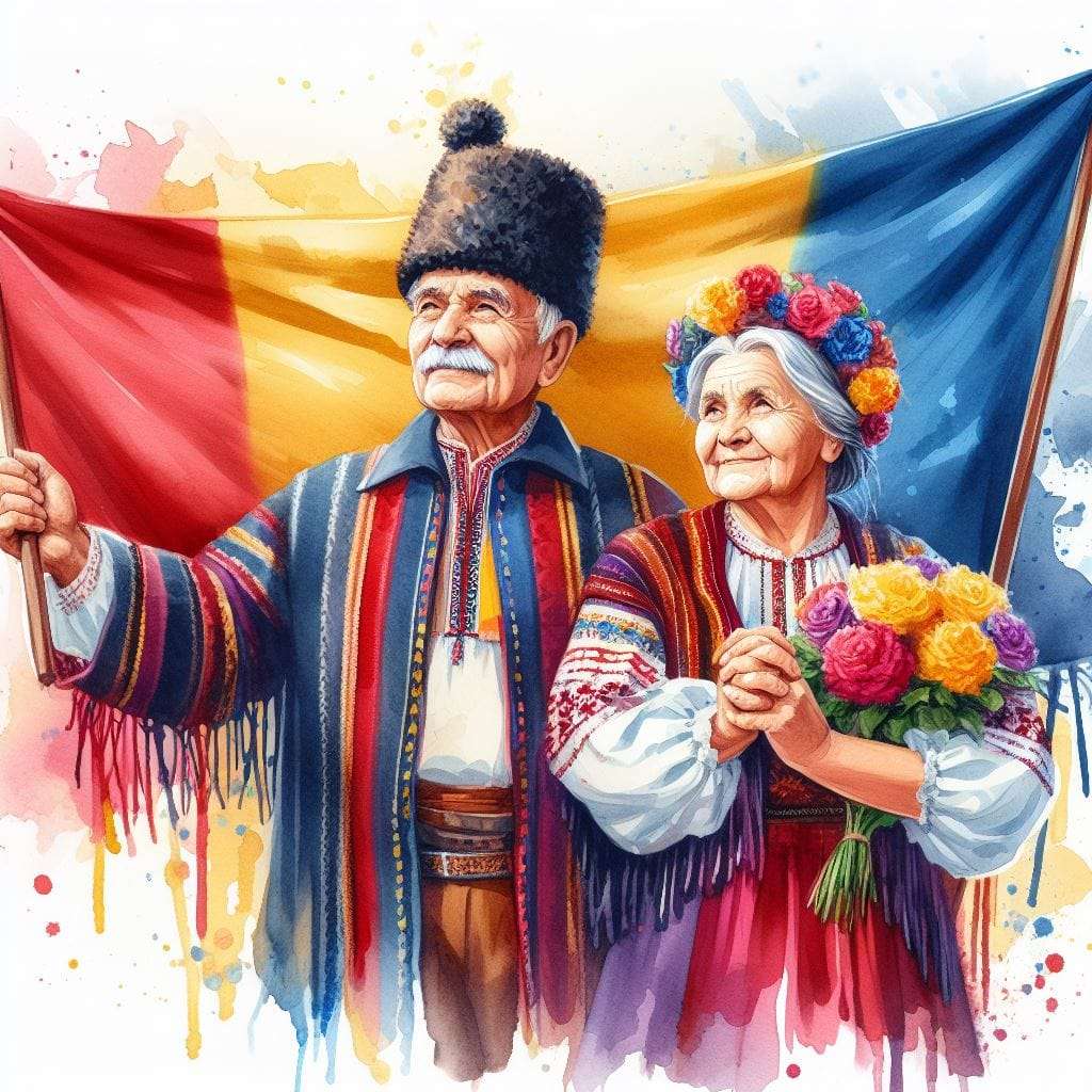 Красиви румънски хора онлайн пъзел