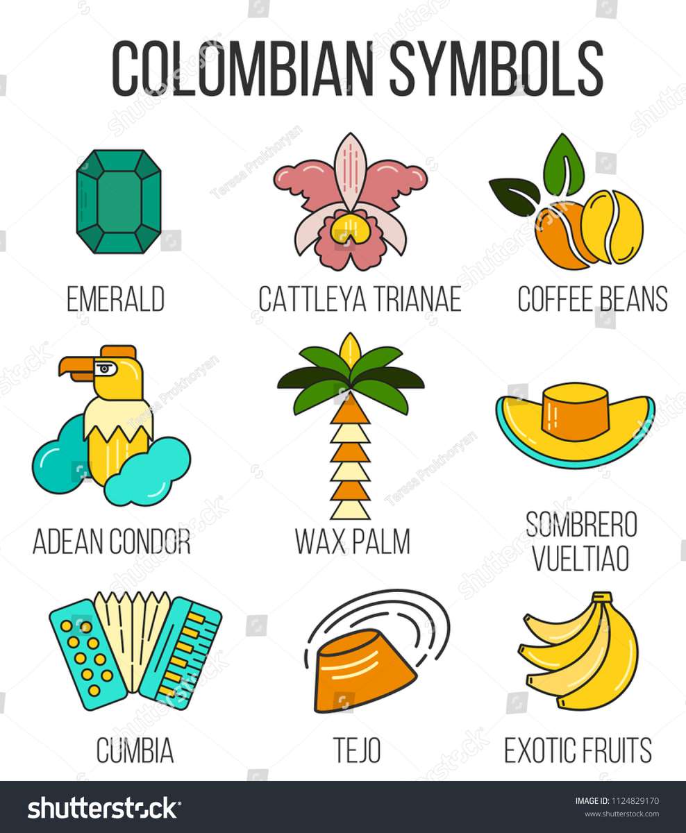 колумбийски символи онлайн пъзел
