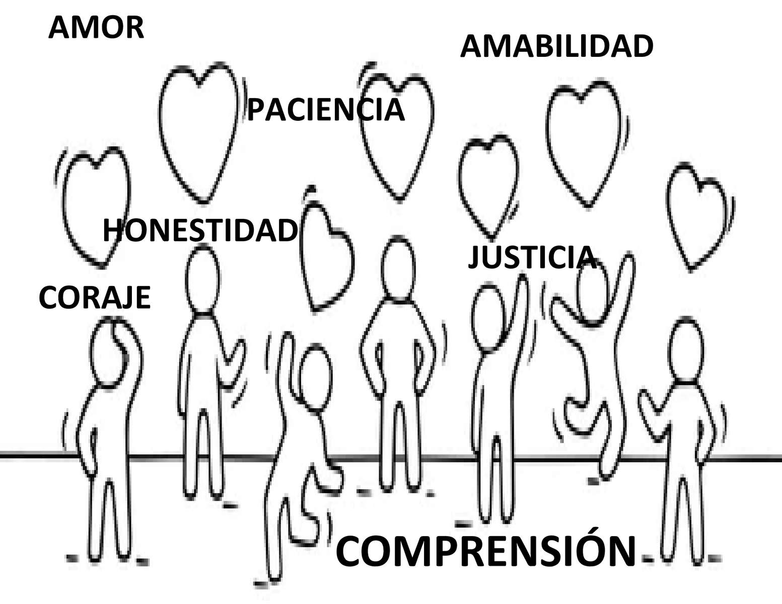 VALORES ESPAÑOL rompecabezas en línea