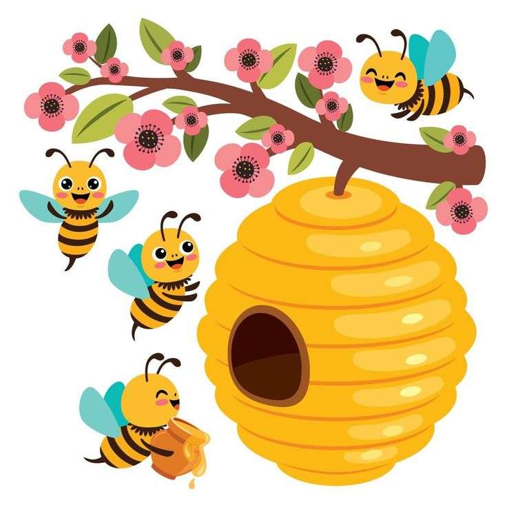 μέλισσες και κυψέλη online παζλ