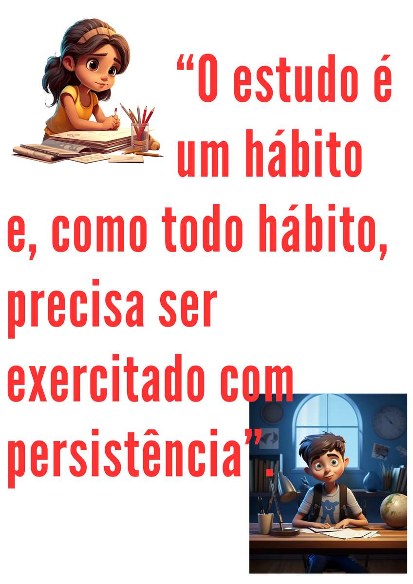 estudiar es vida. rompecabezas en línea