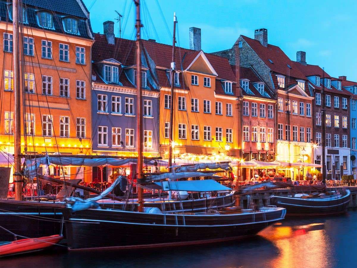 Копенхаген, канал Нихавн онлайн пъзел