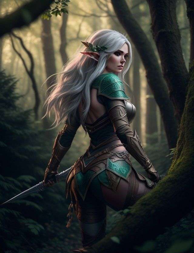 Elfský lesní strážce online puzzle