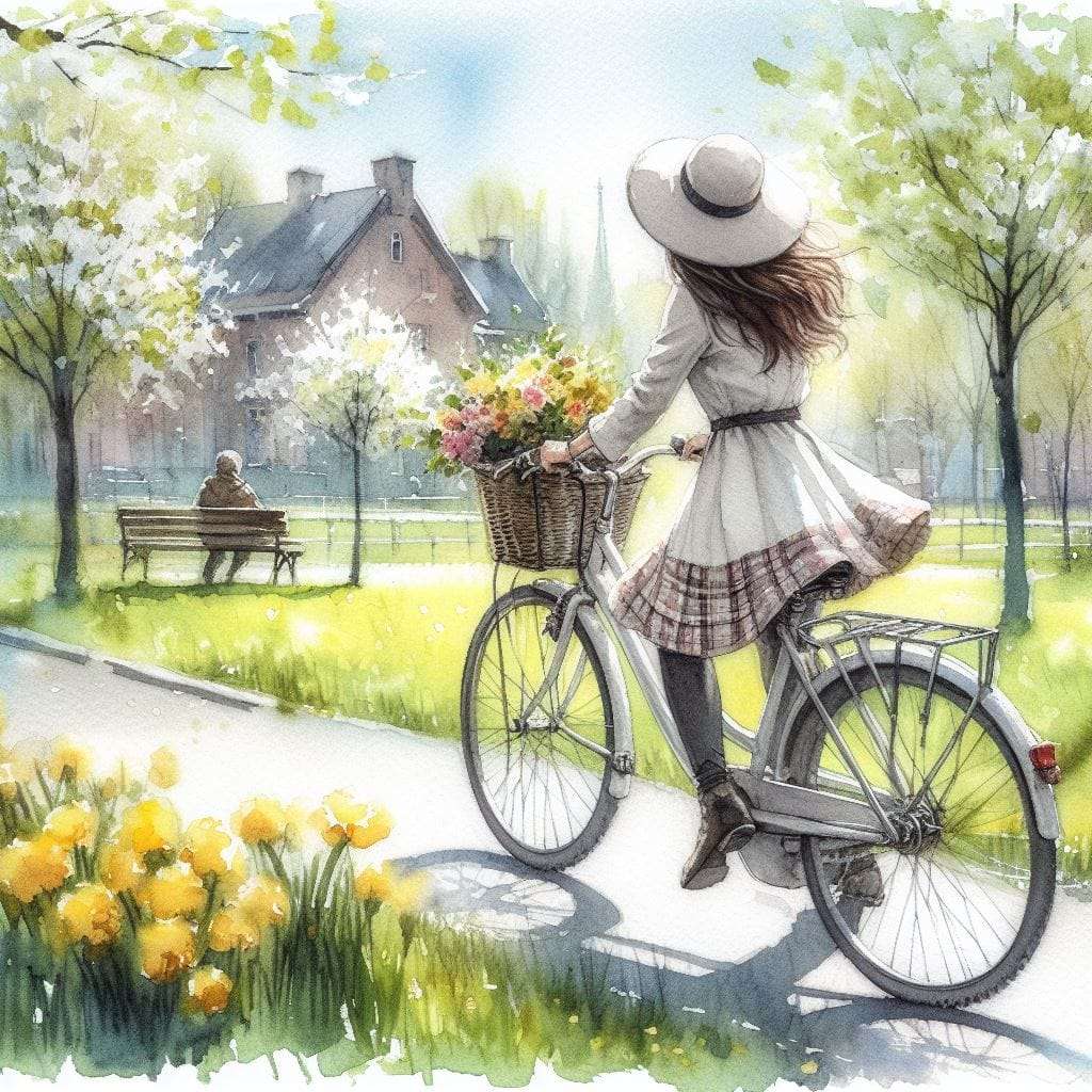 Riding in the park jigsaw puzzle online