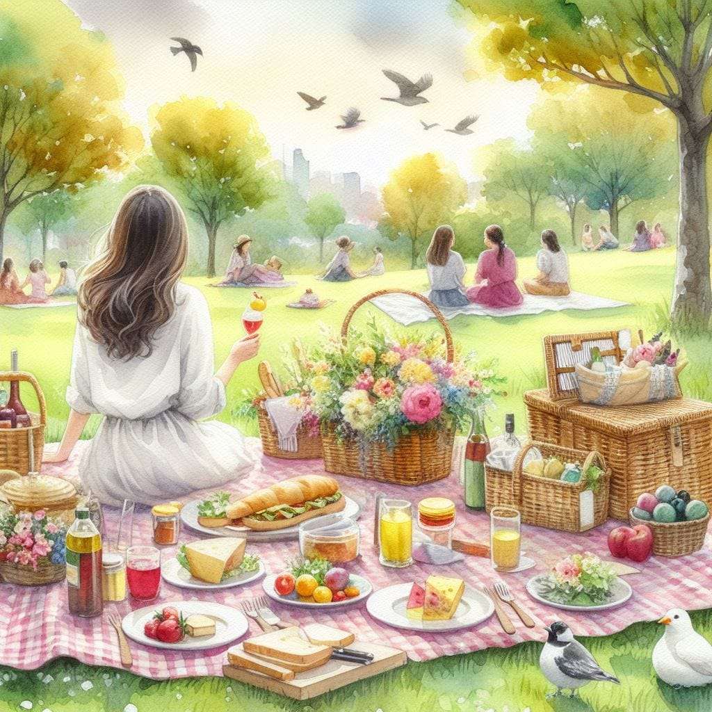 Piknik v parku online puzzle