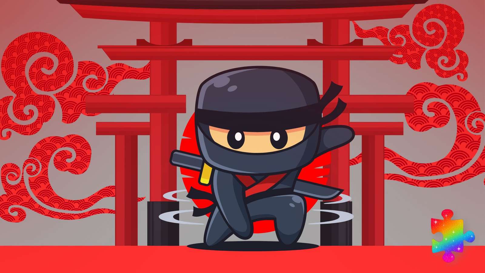 Cooler Ninja Puzzlespiel online