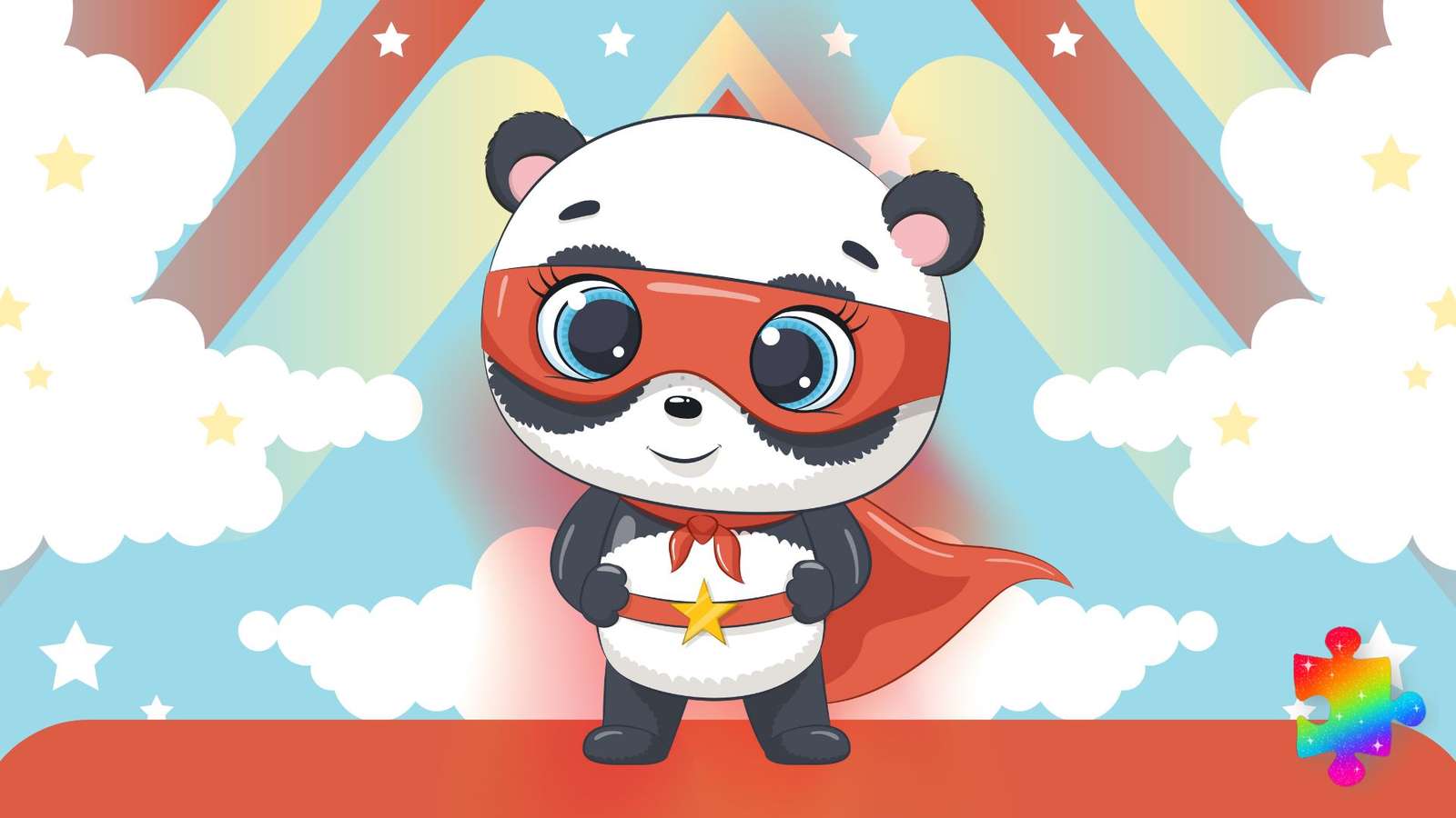 Super Hero Panda skládačky online