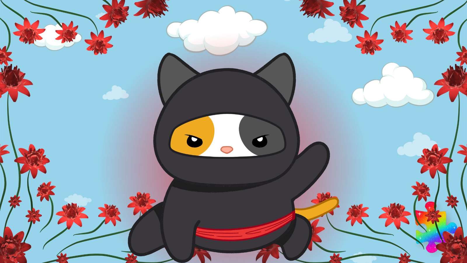 Ninja-Katze Puzzlespiel online