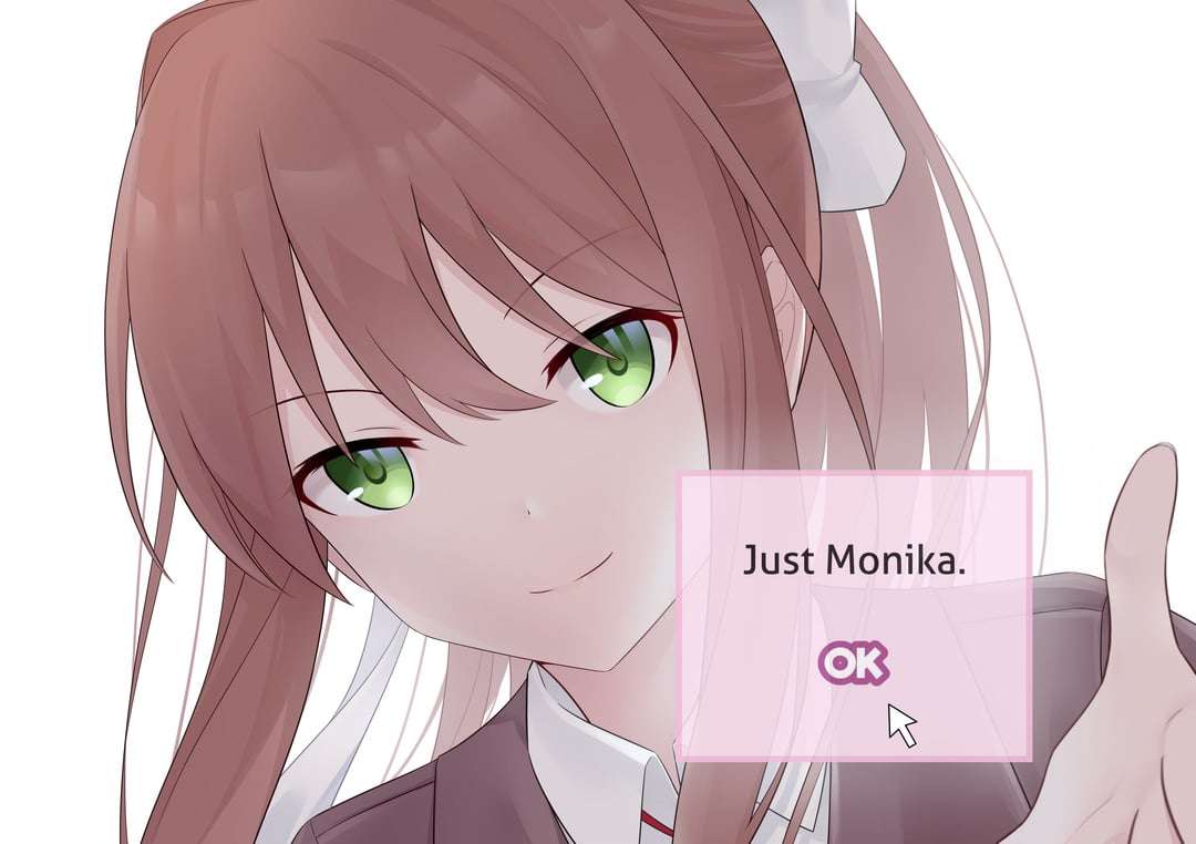 Just Monika (Doki Doki Literatur Club) ddlc Online-Puzzle
