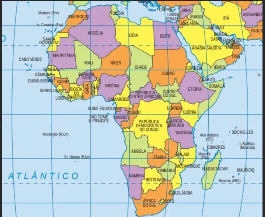 χάρτης της Αφρικής παζλ online