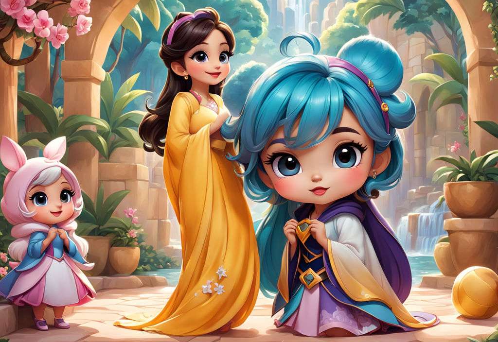 Personagem da Disney Chibi quebra-cabeças online