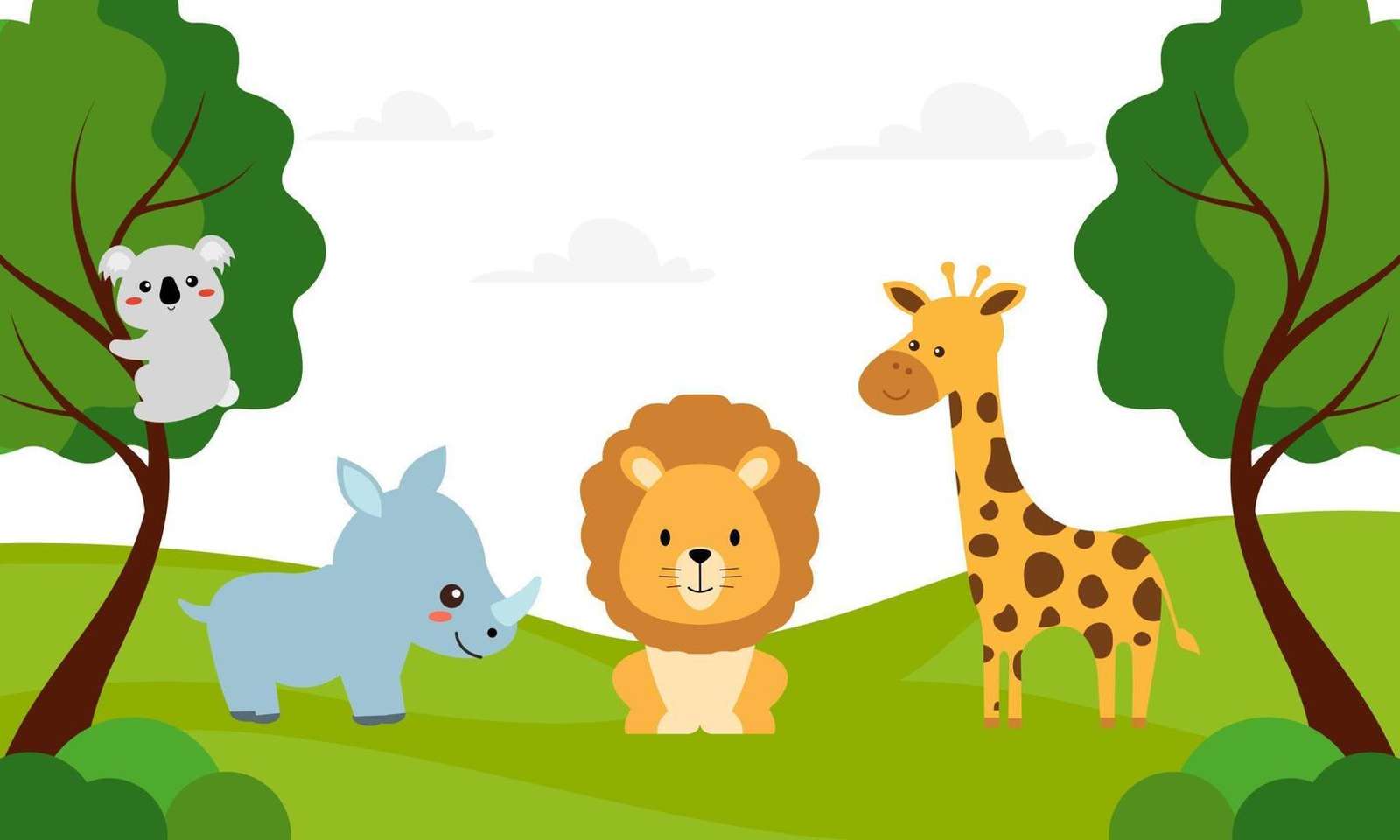 Animais para crianças quebra-cabeças online
