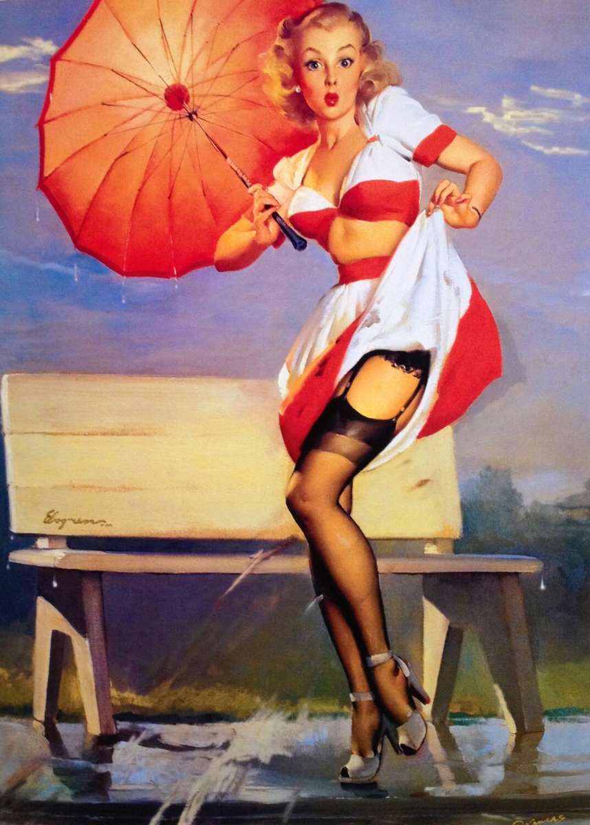 PIN UP VINTAGE - OMBRELLO GIAPPONESE puzzle online