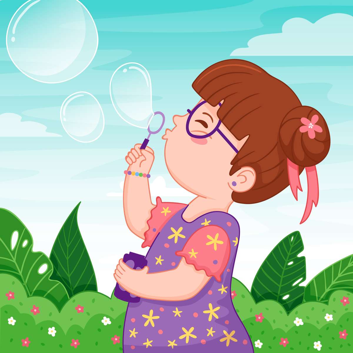 Mýdlové bubliny online puzzle