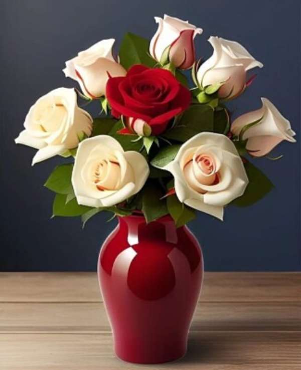 花瓶の中のきれいな花 ジグソーパズルオンライン