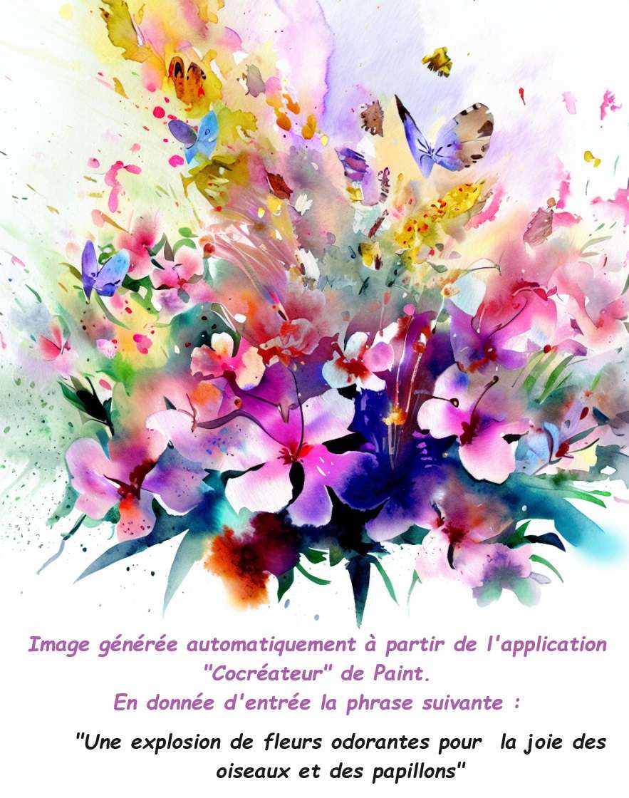 Boeket van fleurs algemeen door l'IA de Paint online puzzel