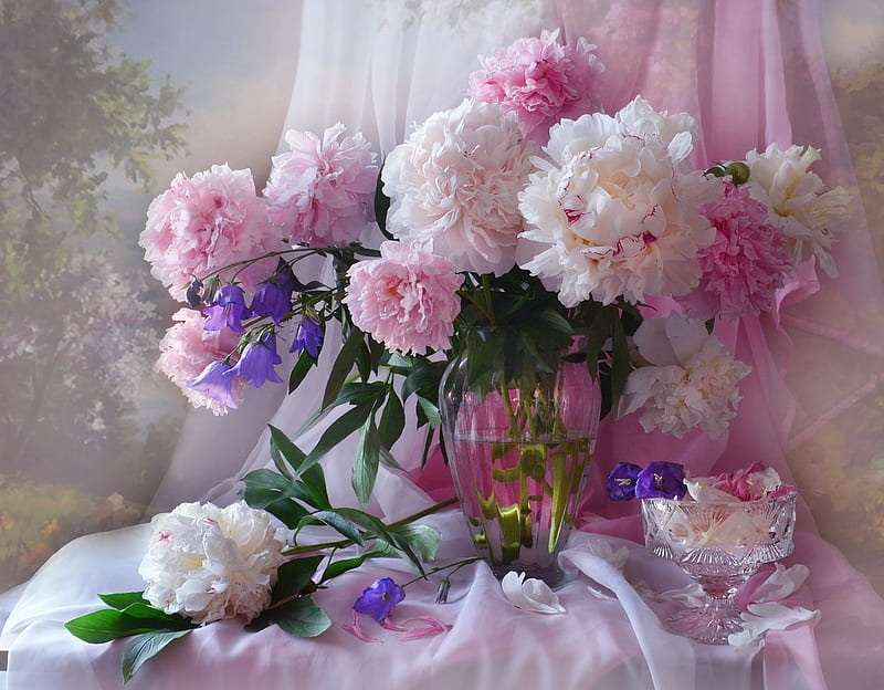 Romantissime: rosas pivoines quebra-cabeças online
