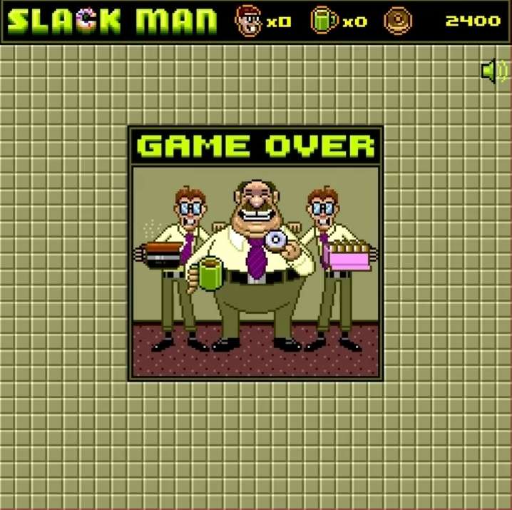 Slackman Game Over jigsaw puzzle online