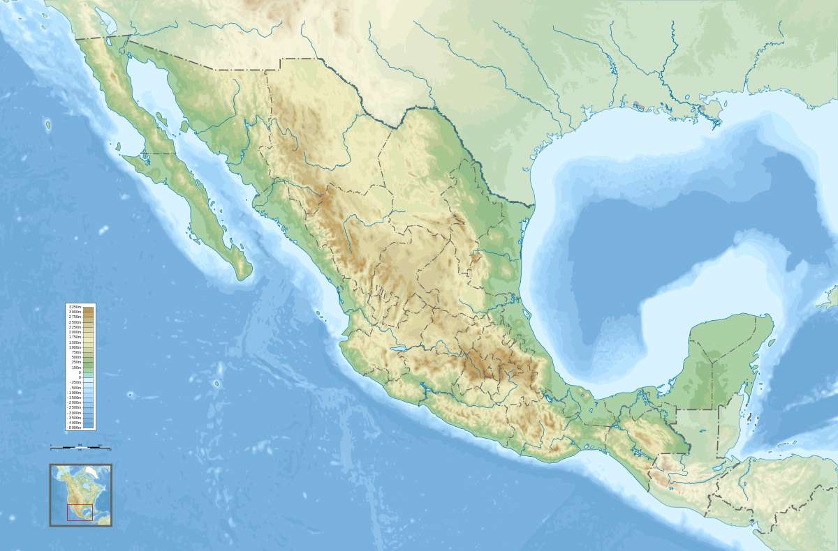 Mexico-kaart online puzzel
