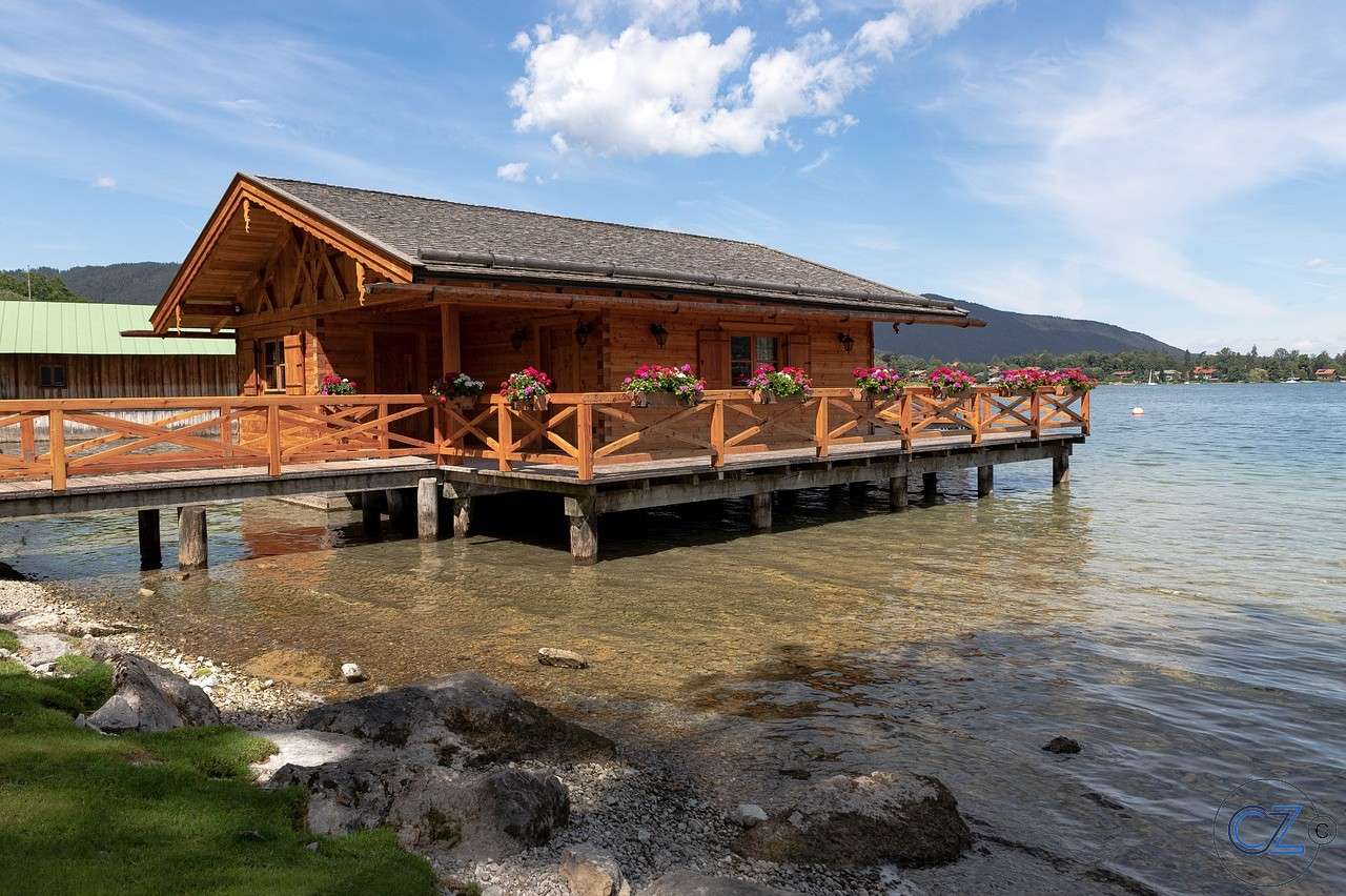 Beach house, Log cabin, Vakantie legpuzzel online