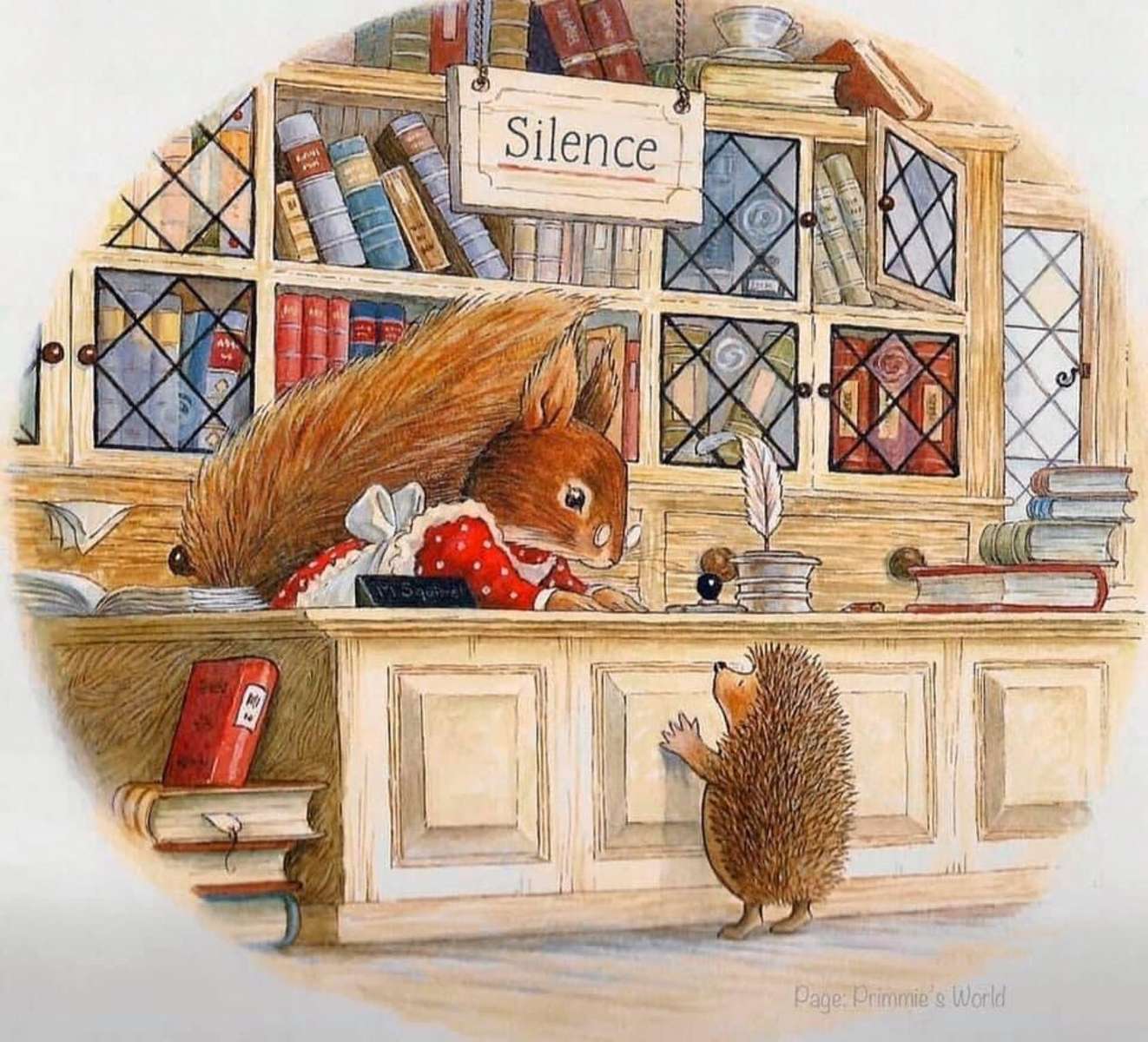 de eekhoorn van de bibliothecaris online puzzel