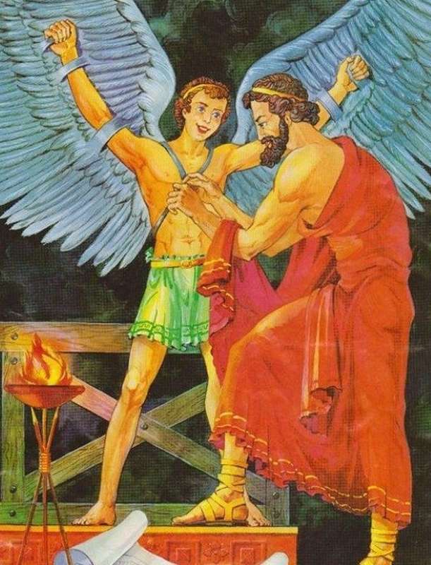 Daedalus és Ikarosz mítosza kirakós online