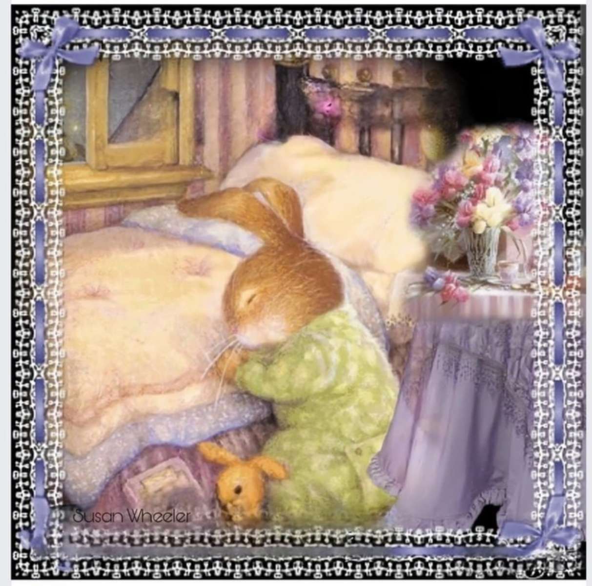 Buonanotte a tutti, coniglietto puzzle online