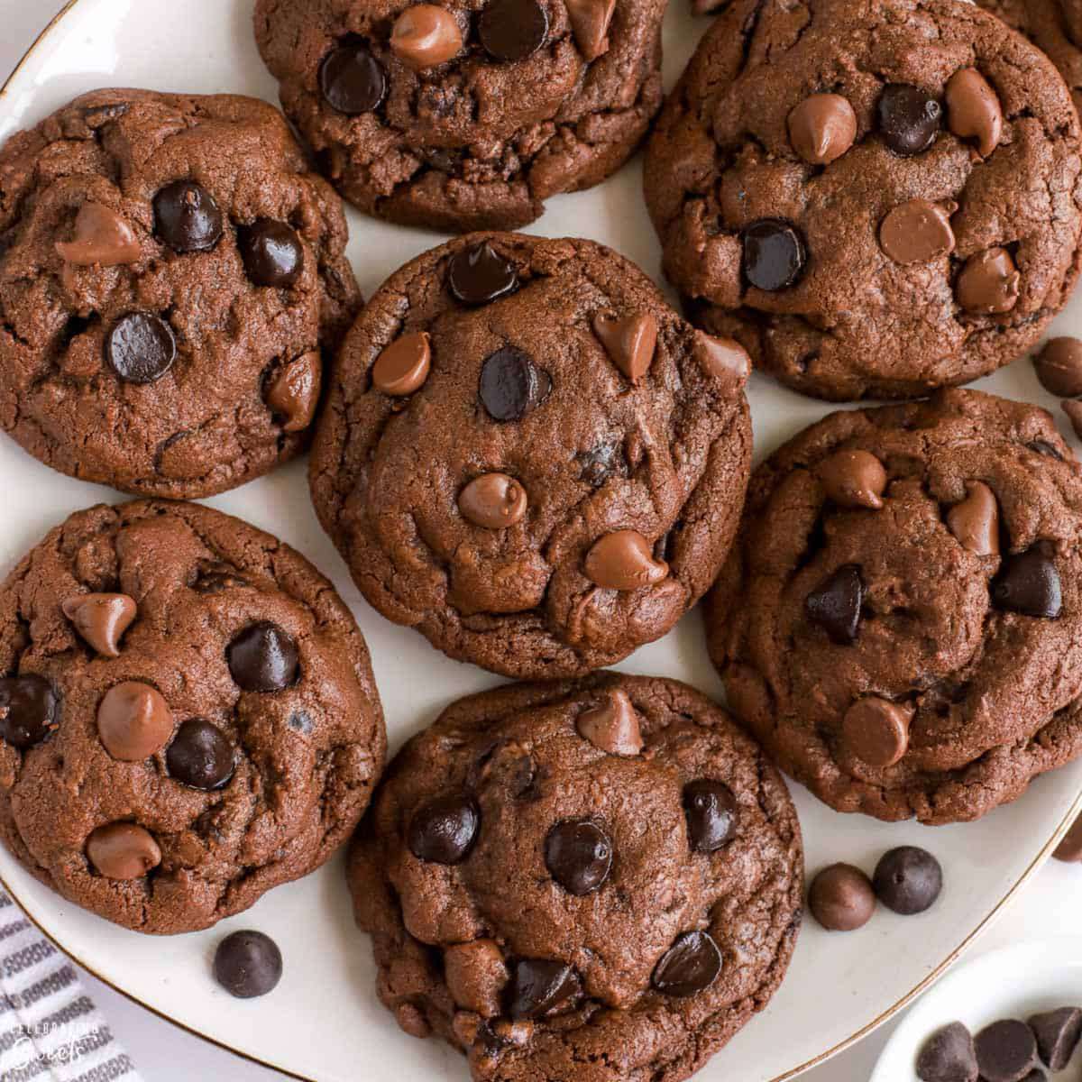 Двойное печенье с шоколадной крошкой❤️❤️❤️ пазл онлайн