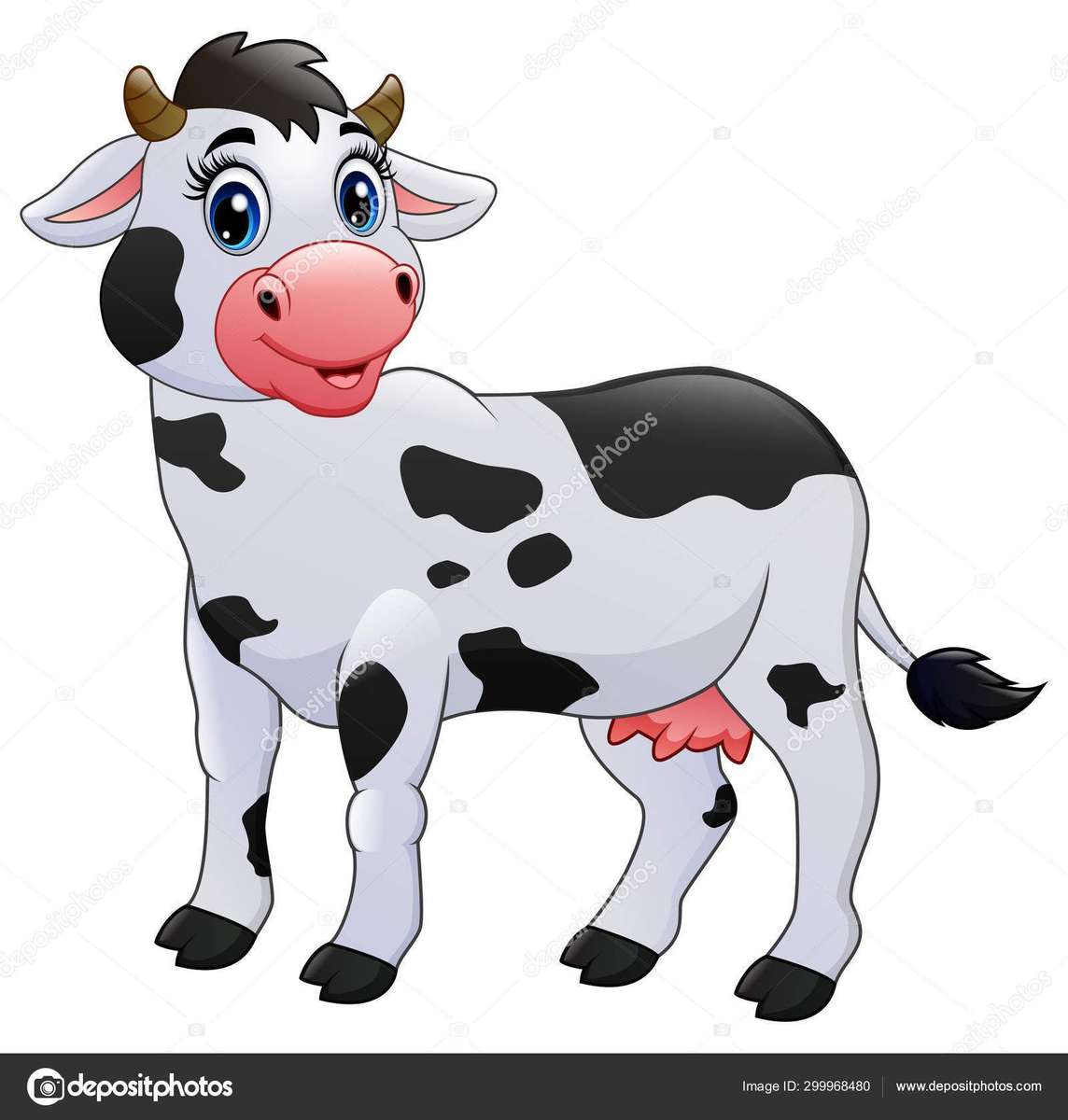 牛が絵を描く オンラインパズル