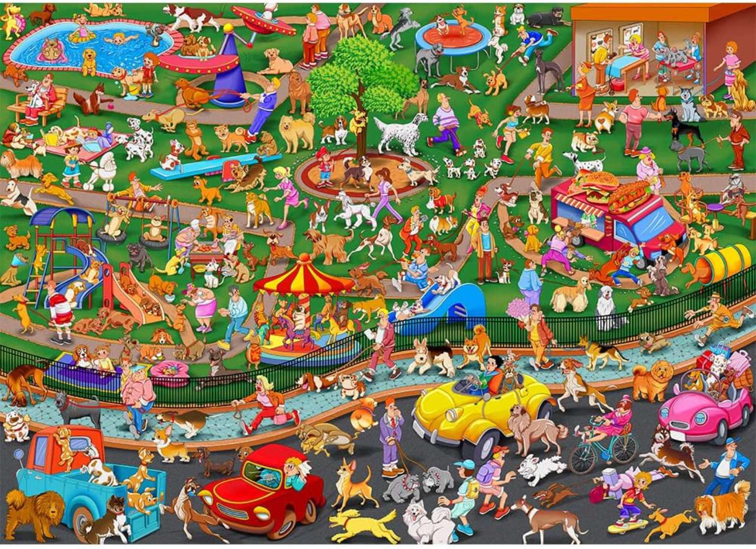 Il parco delle feste dei cuccioli puzzle online