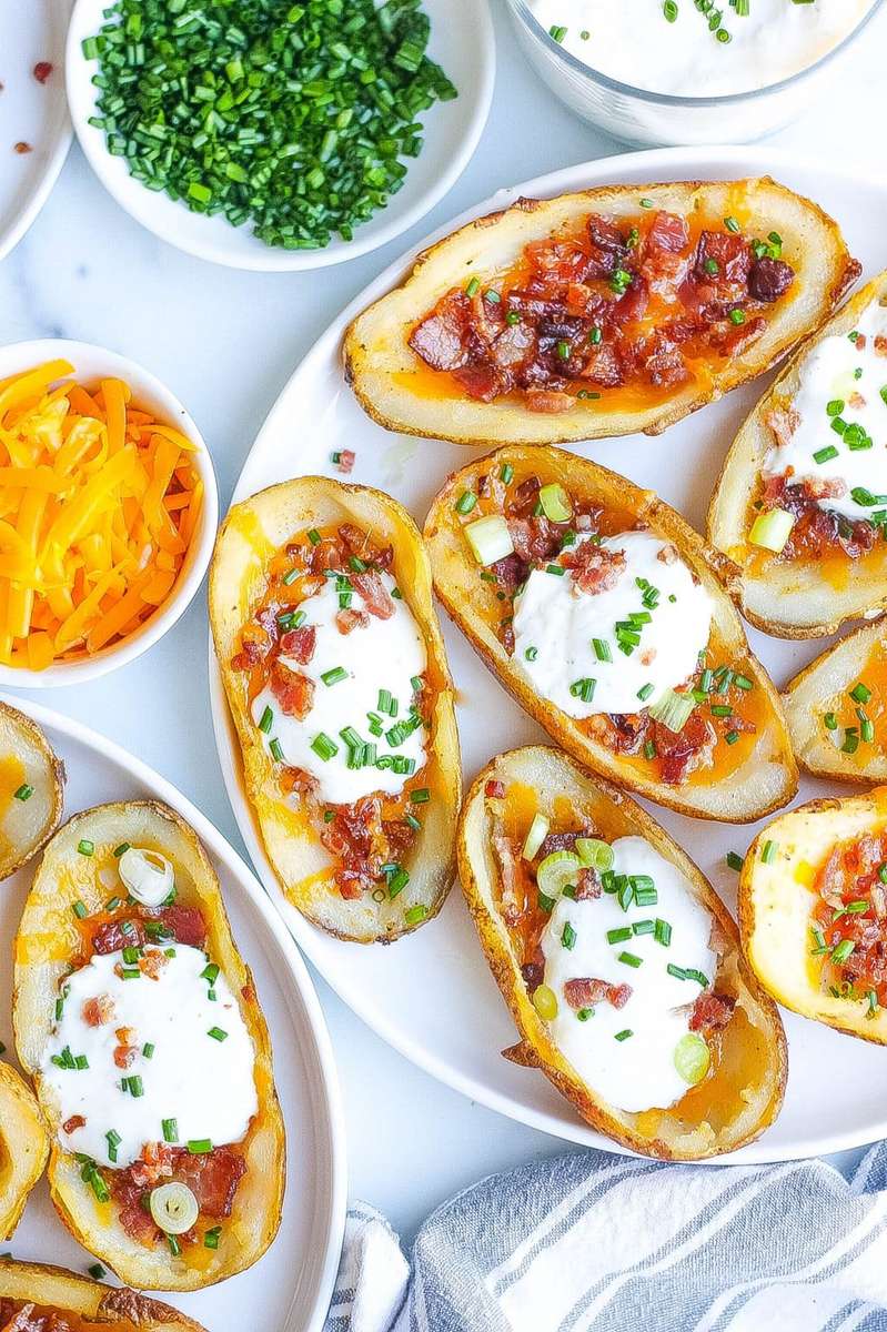 Loaded Baked Potato Skins jigsaw puzzle online