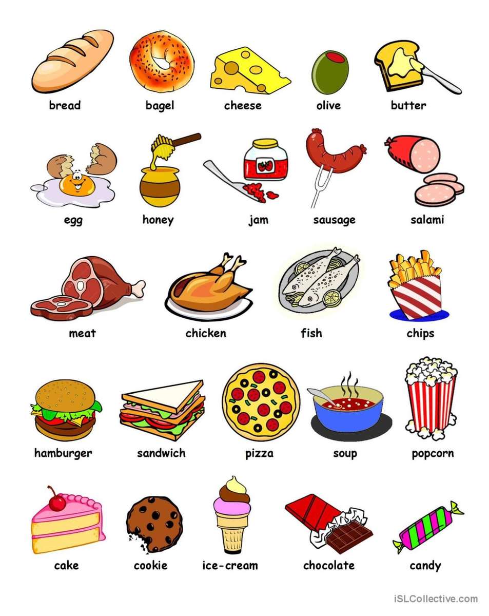 puzzle food english jigsaw puzzle online