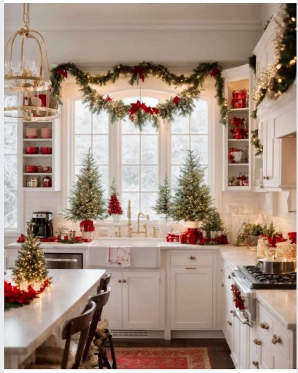 Vánoce v kuchyni skládačky online