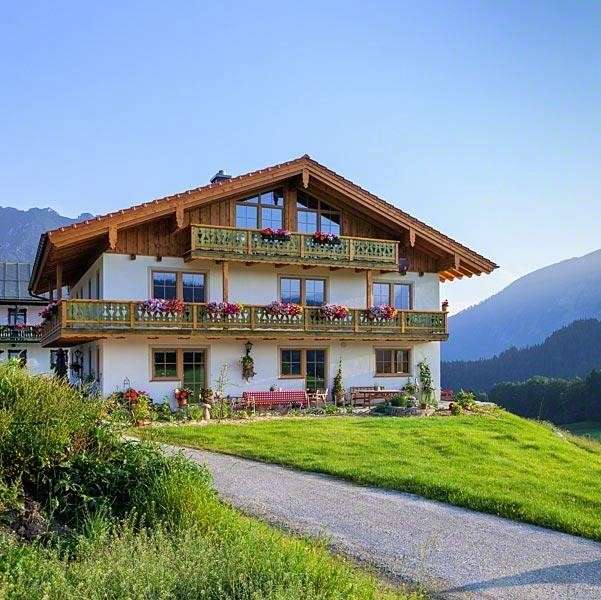 Къща в австрийските планини онлайн пъзел