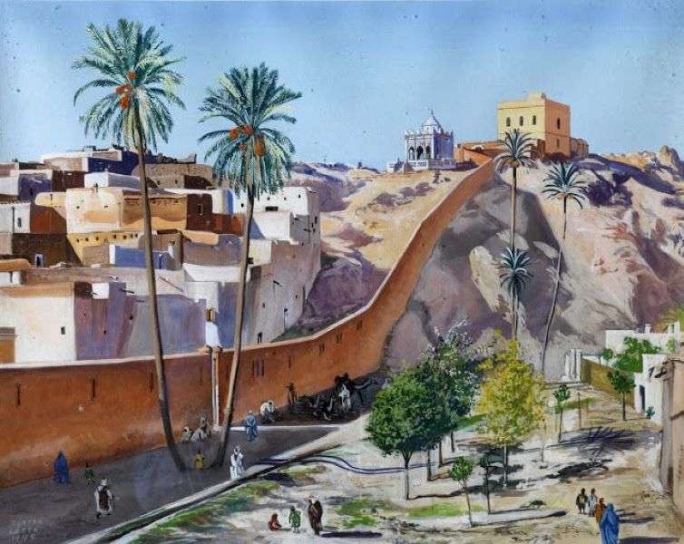 Laghouat in Algerije schilderij legpuzzel online