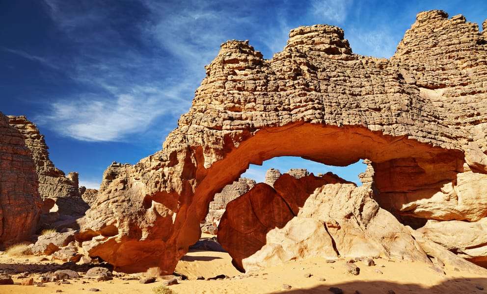 Alžírská poušť Illizi online puzzle