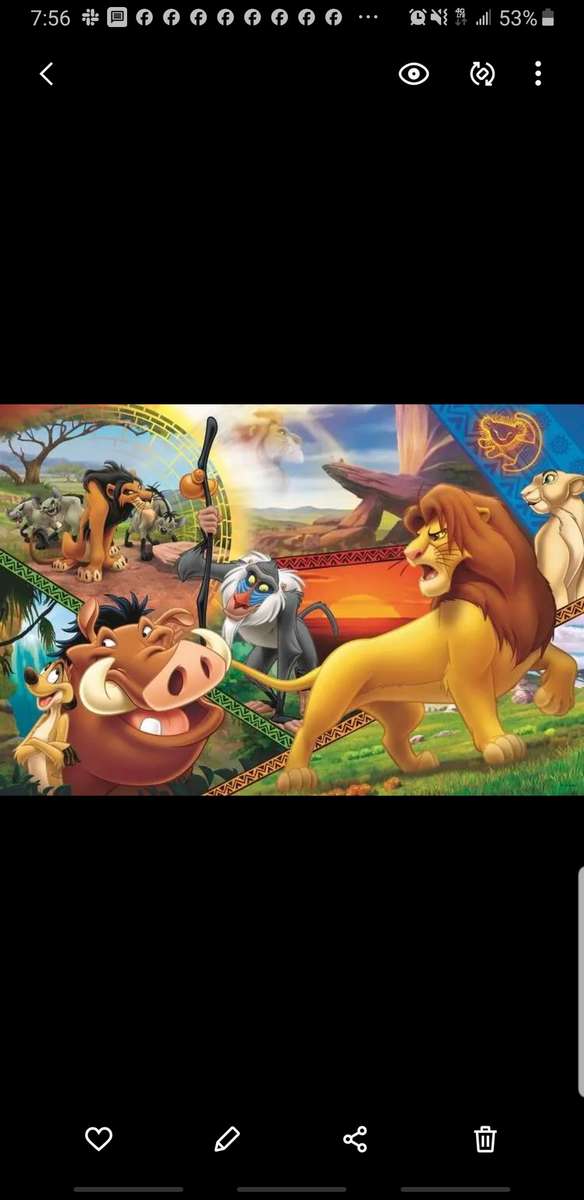 Casse-tête du Roi Lion puzzle en ligne