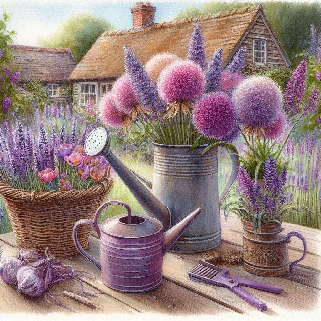 Flori purpurii puzzle online