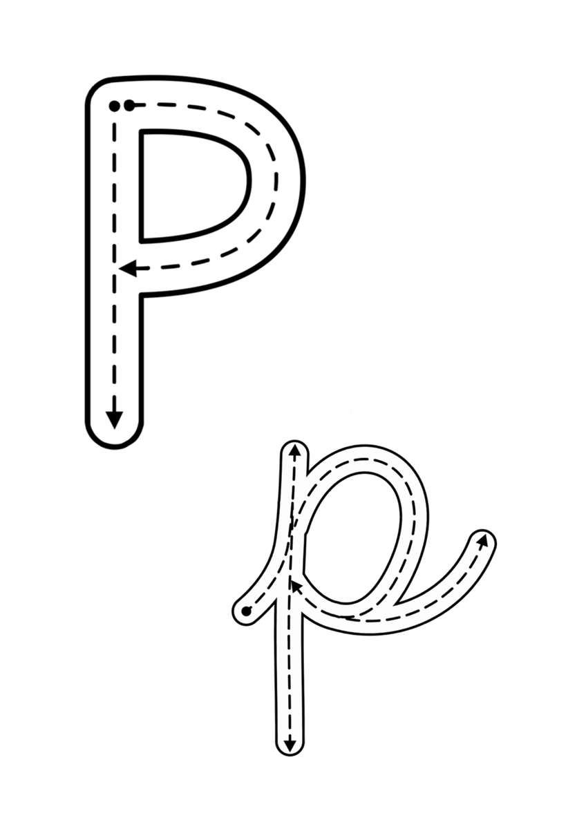 La lettre P puzzle en ligne