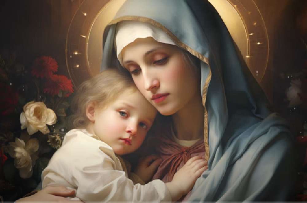 Красивата Мама Мария и нейният Фиглио онлайн пъзел