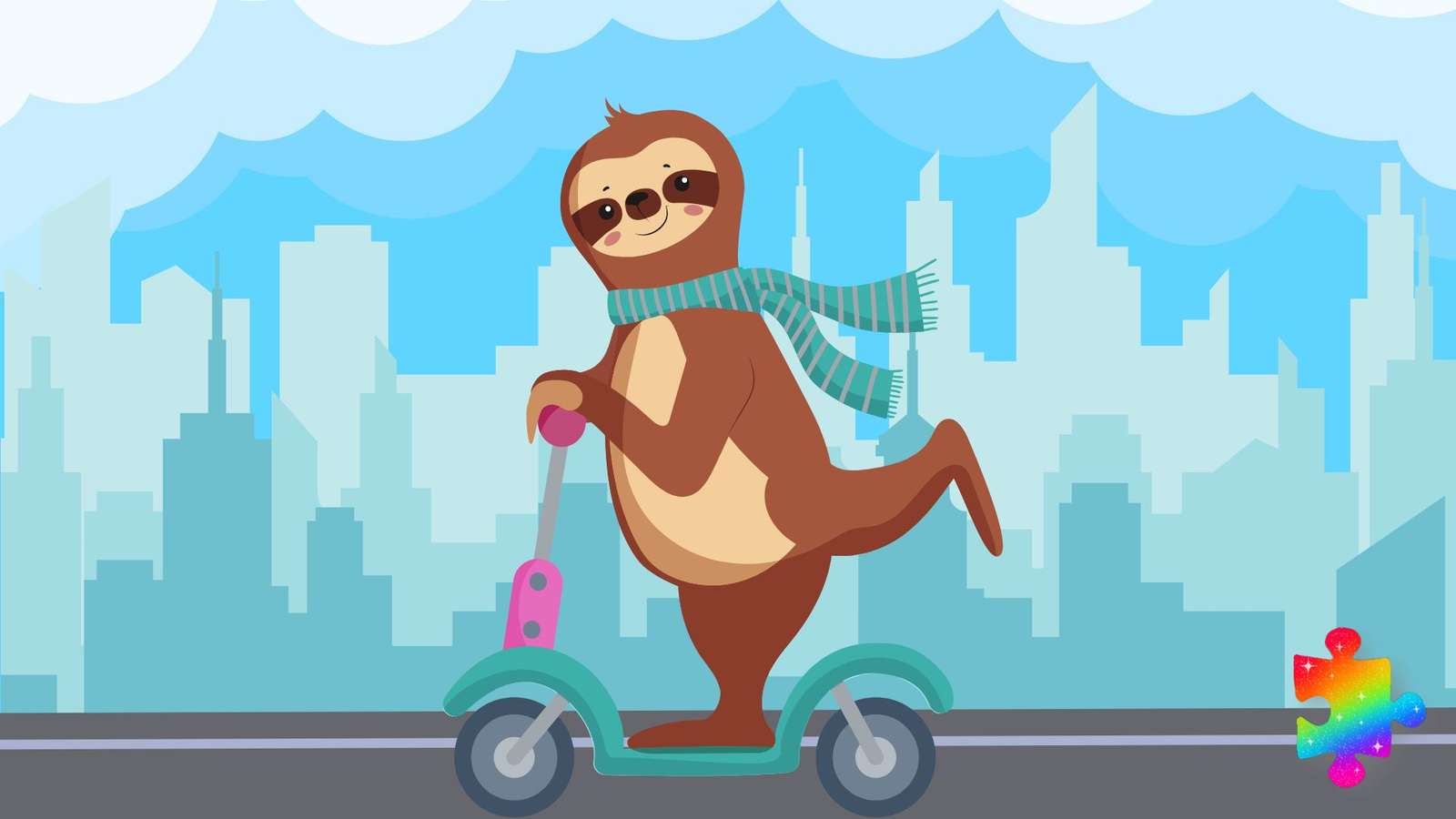 Scooterluiaard online puzzel