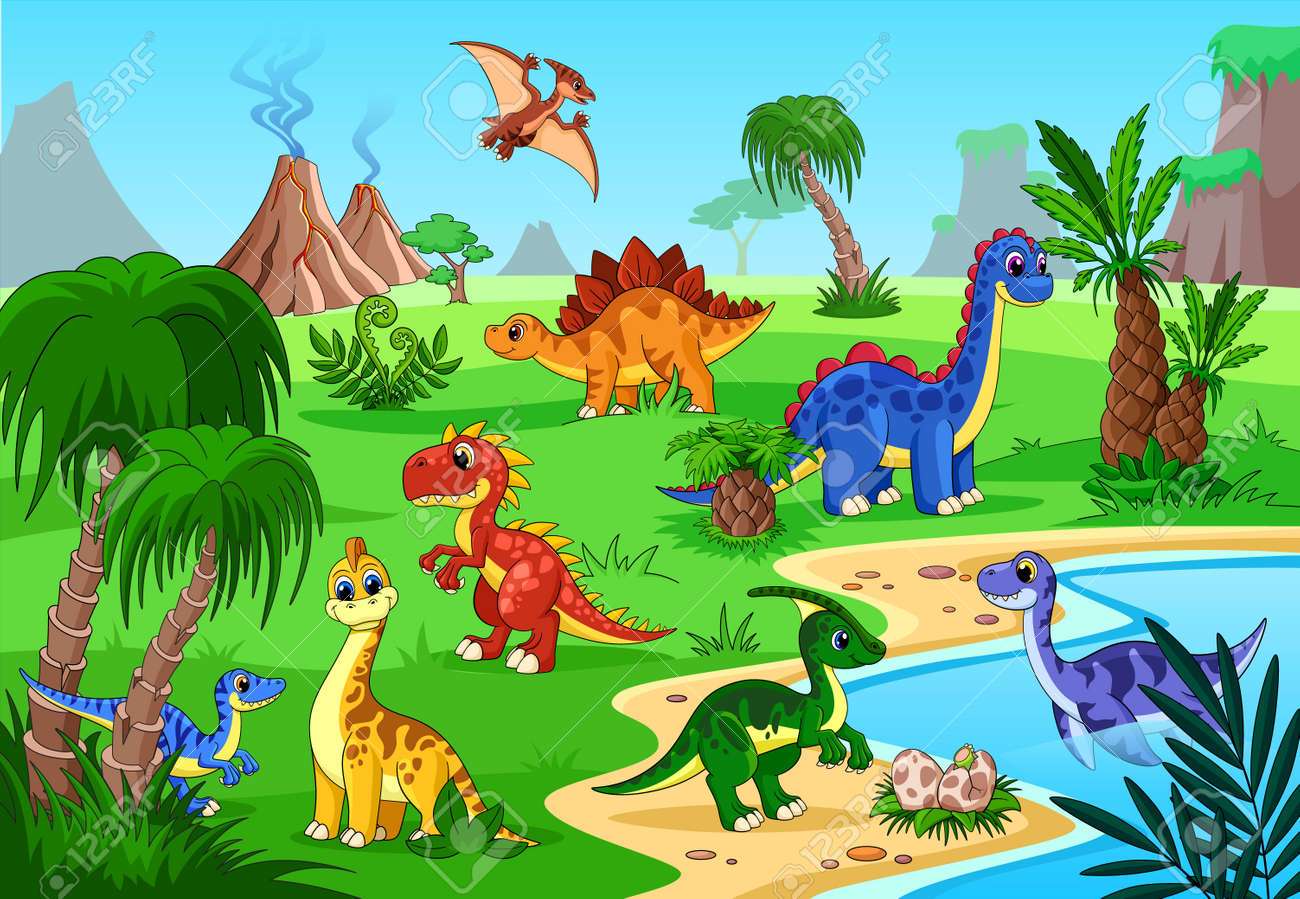 dinozauri puzzle online
