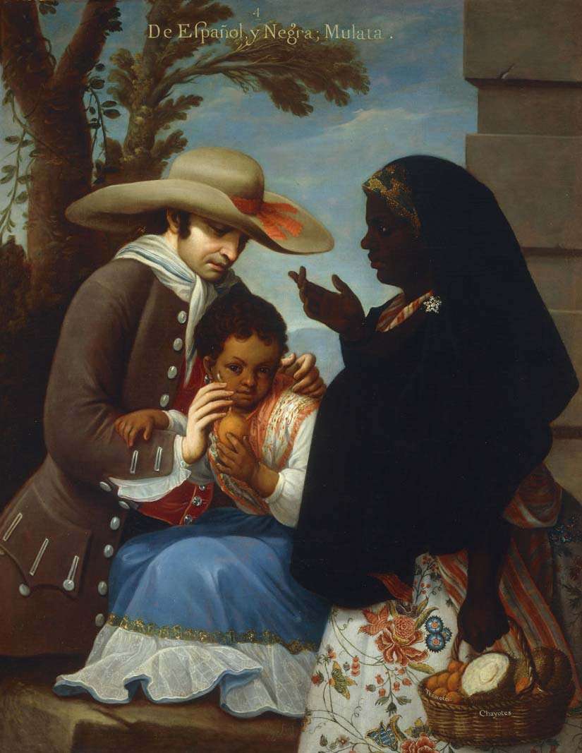 Spanskan och den svarta mulattkvinnan pussel på nätet