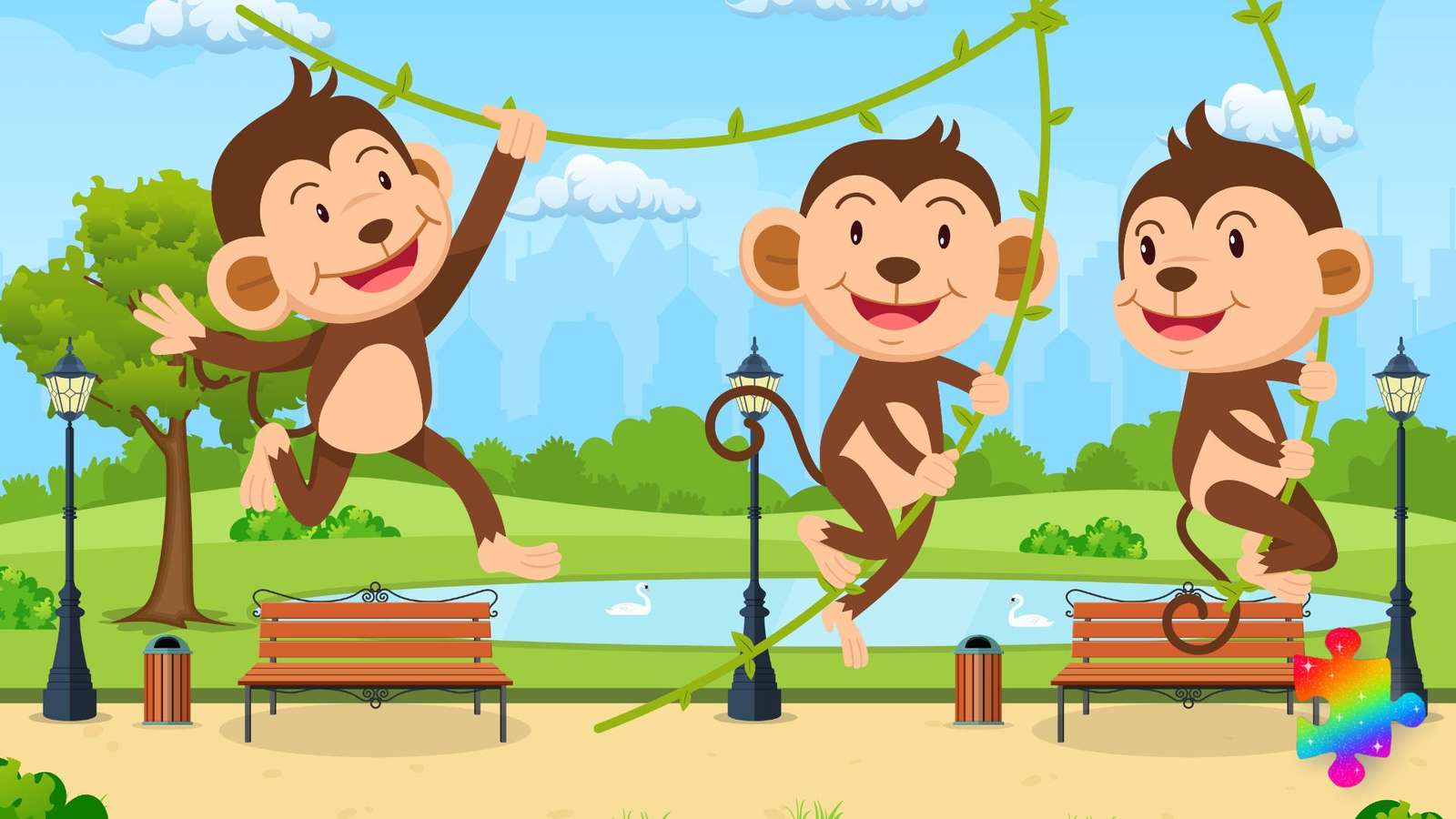 Parque dos Macacos quebra-cabeças online