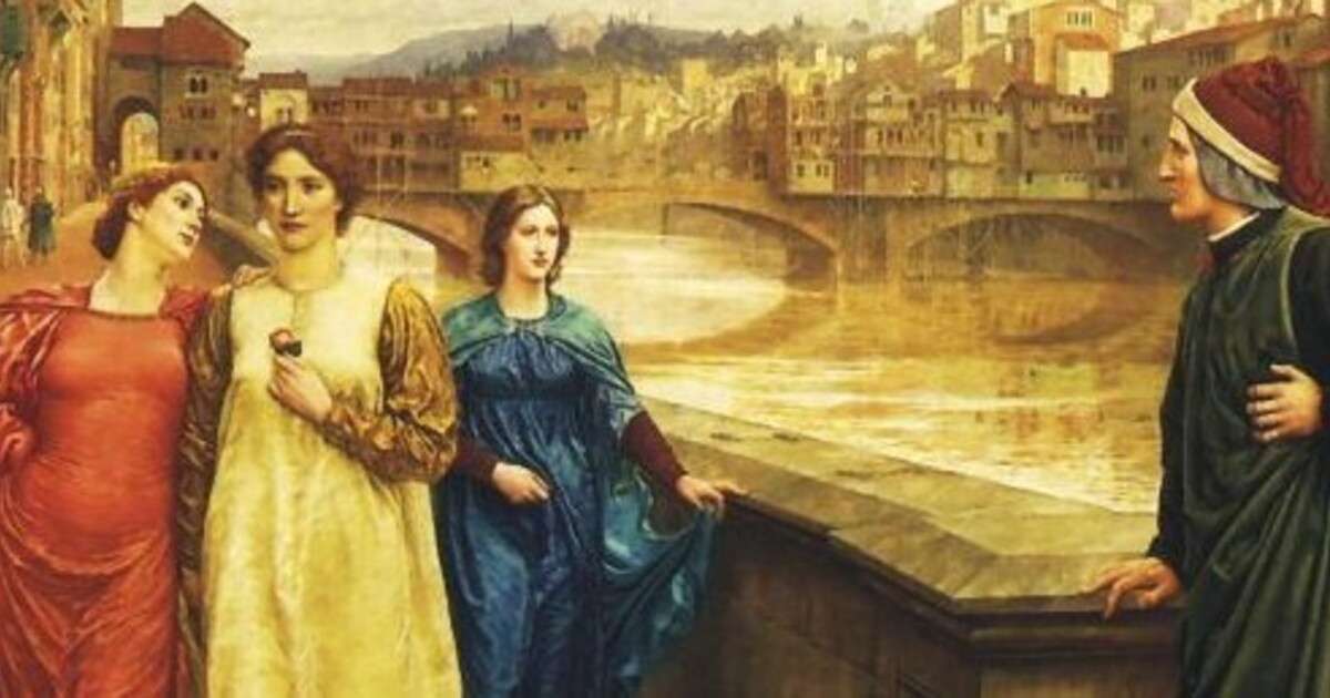 Dante bewondert Beatrice online puzzel