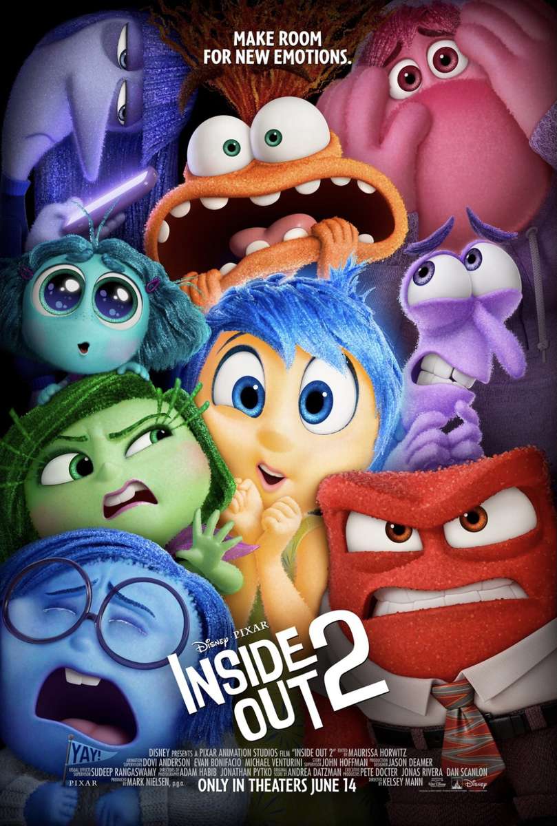Inside Out 2 van Disney en Pixar (nieuwe poster) legpuzzel online