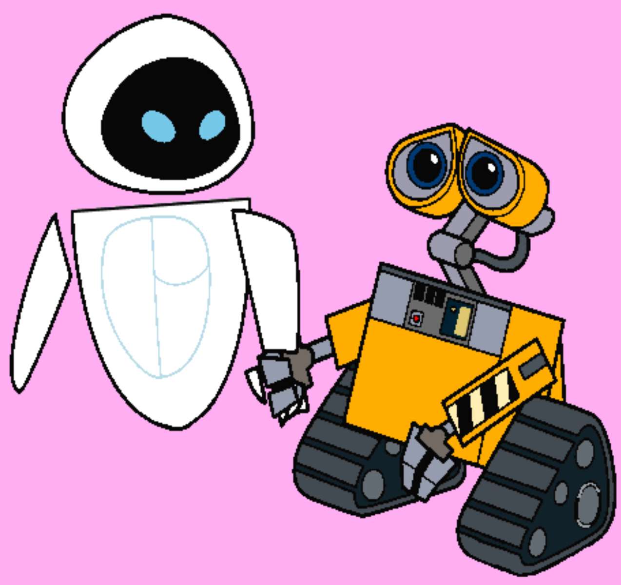 EVE & WALL-E❤️❤️❤️❤️❤️❤️❤️ skládačky online