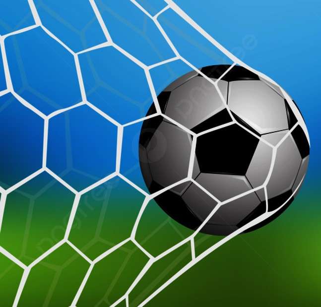 Football in the net jigsaw puzzle online